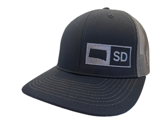 SOUTH DAKOTA TRUCKER HAT  BLACK/GRAPHITE
