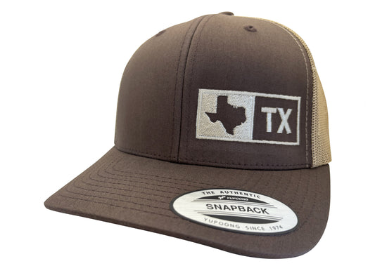TEXAS TRUCKER HAT, BROWN/TAN