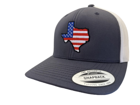 TEXAS TRUCKER HAT USA FLAG