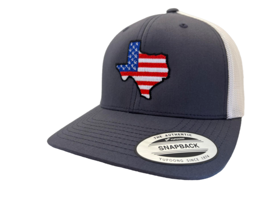 TEXAS TRUCKER HAT USA FLAG