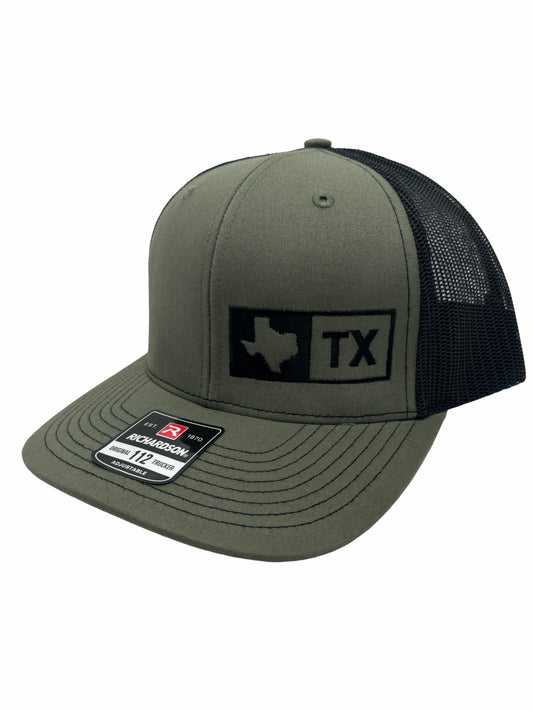 TEXAS TRUCKER HAT(LODEN GREEN/BLACK)