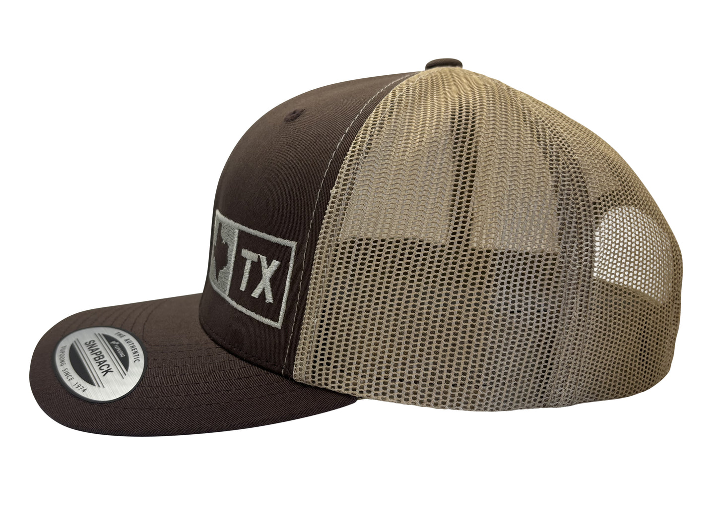 TEXAS TRUCKER HAT, BROWN/TAN