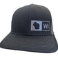 WISCONSIN TRUCKER HAT BLACK/GRAPHITE