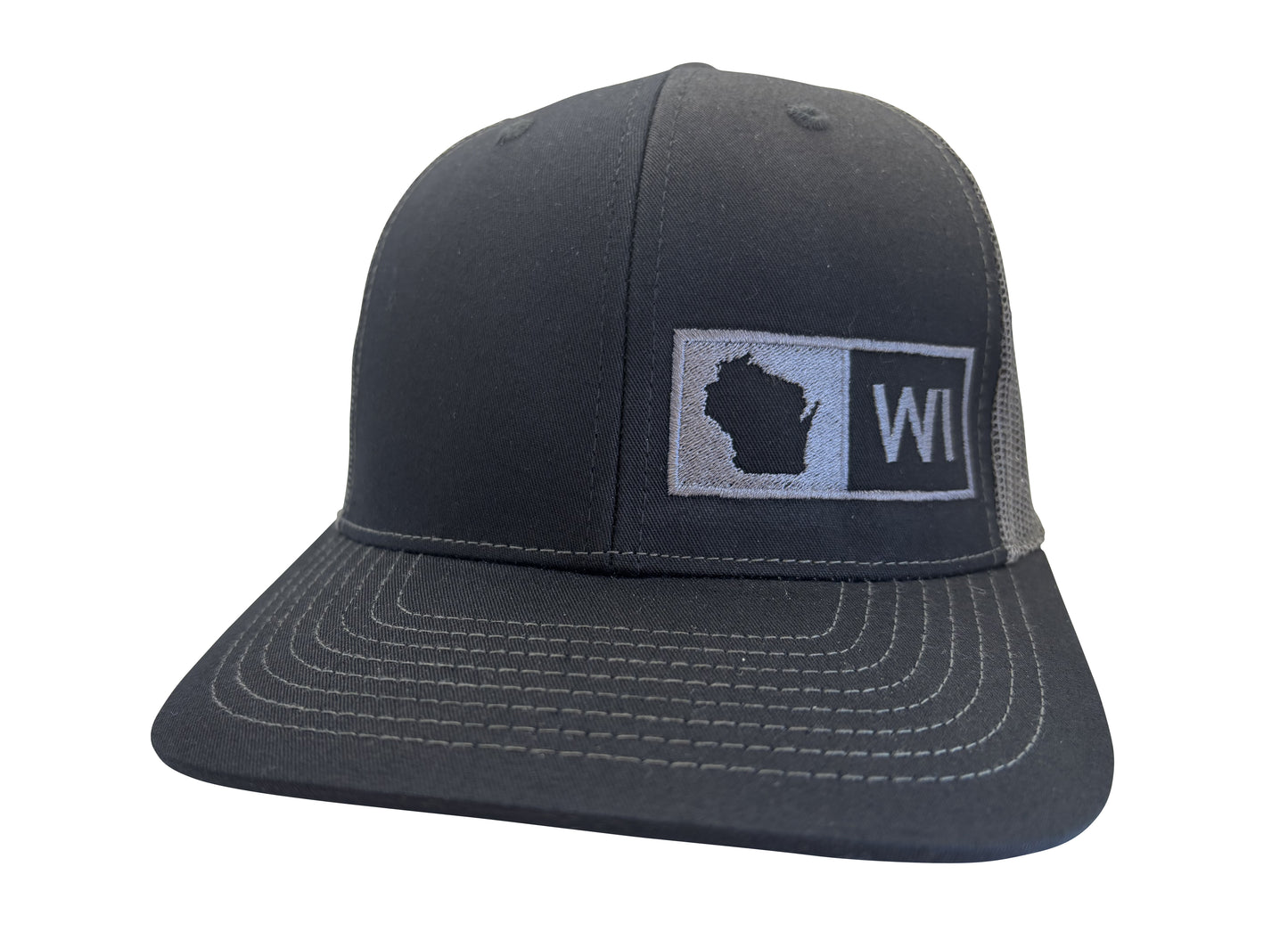 WISCONSIN TRUCKER HAT BLACK/GRAPHITE