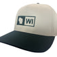 WISCONSIN LOGO HAT TAN & GREEN