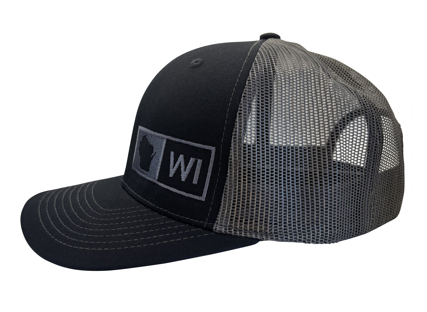 WISCONSIN TRUCKER HAT BLACK/GRAPHITE