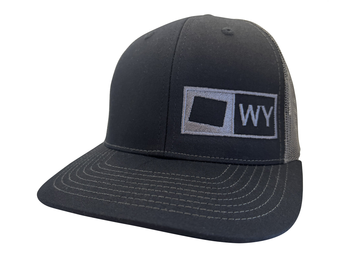 WYOMING TRUCKER HAT BLACK/GRAPHITE