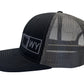WYOMING TRUCKER HAT BLACK/GRAPHITE