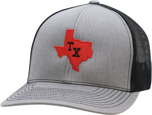 TEXAS TRUCKER HAT HEATHER GRAY/BLACK/MAROON